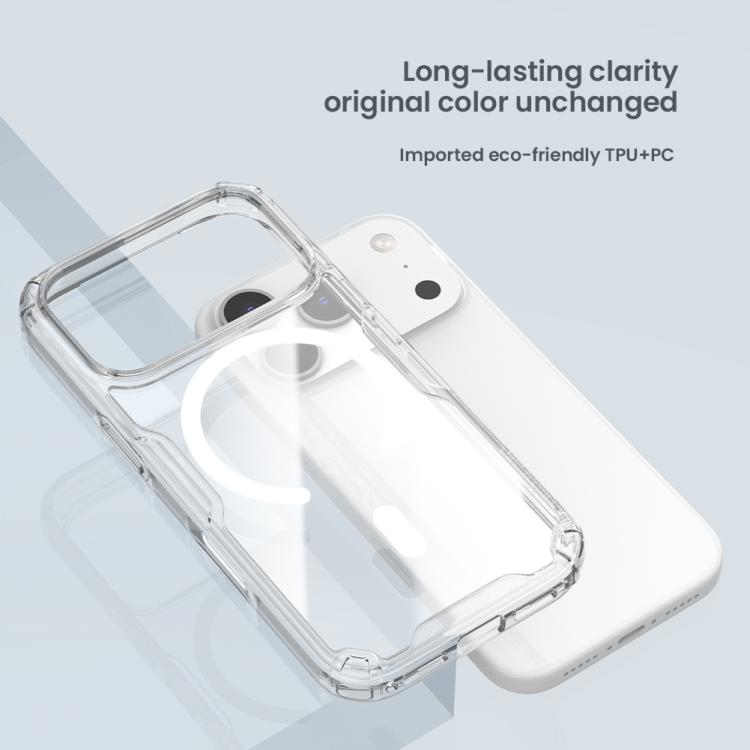 NILLKIN Ultra Clear Magsafe PC + TPU Phone Case, For iPhone 18 Pro, For iPhone 18 Pro Max, For iPhone 17 Pro Max, For iPhone 17 Pro, For iPhone 17, For iPhone Air