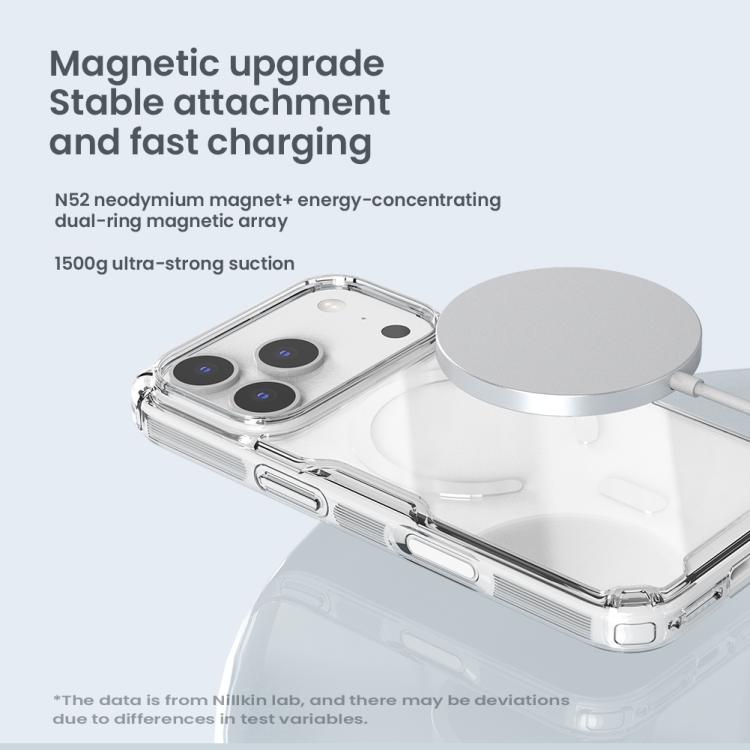 NILLKIN Ultra Clear Magsafe PC + TPU Phone Case, For iPhone 18 Pro, For iPhone 18 Pro Max, For iPhone 17 Pro Max, For iPhone 17 Pro, For iPhone 17, For iPhone Air