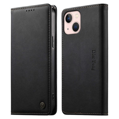 Dierfeng Metal Snap Magnetic RFID Vegan Leather Phone Case, For iPhone 13 mini, For iPhone 12 / 12 Pro, For iPhone 12 Pro Max, For iPhone 12 mini