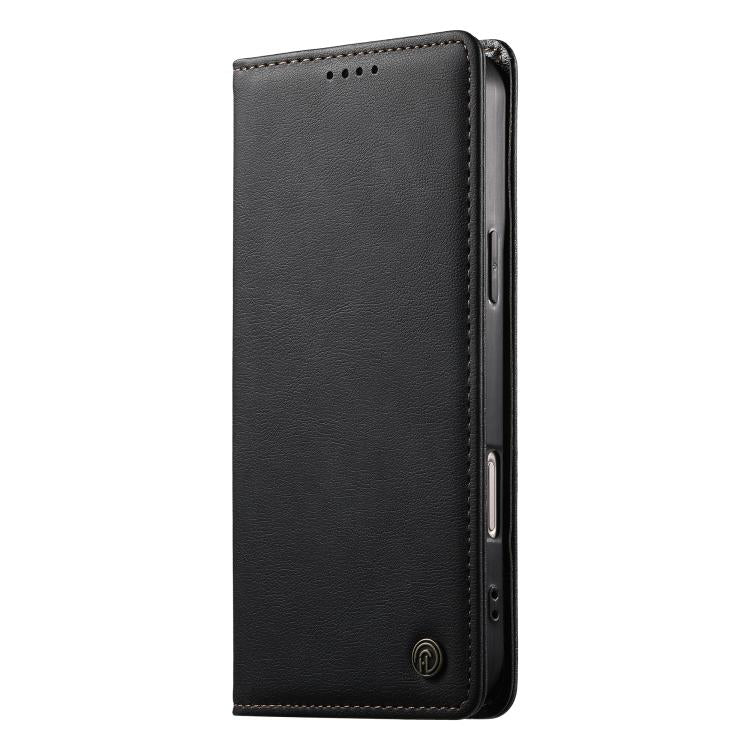 Dierfeng Metal Snap Magnetic RFID Vegan Leather Phone Case, For iPhone 13 mini, For iPhone 12 / 12 Pro, For iPhone 12 Pro Max, For iPhone 12 mini