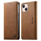 Dierfeng Metal Snap Magnetic RFID Vegan Leather Phone Case, For iPhone 13 mini, For iPhone 12 / 12 Pro, For iPhone 12 Pro Max, For iPhone 12 mini