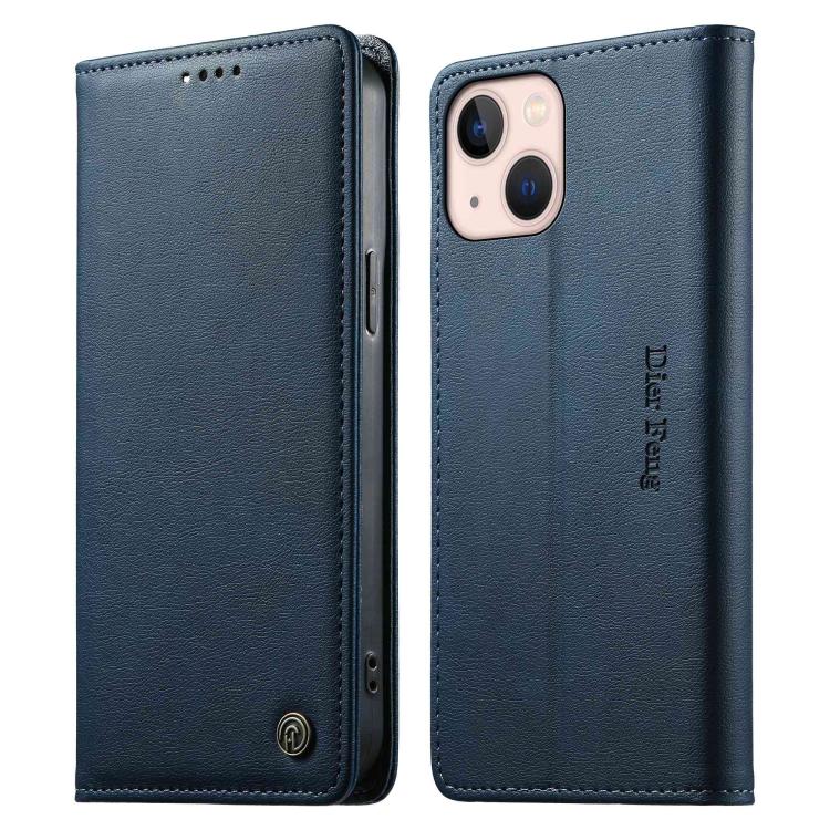 Dierfeng Metal Snap Magnetic RFID Vegan Leather Phone Case, For iPhone 13 mini, For iPhone 12 / 12 Pro, For iPhone 12 Pro Max, For iPhone 12 mini