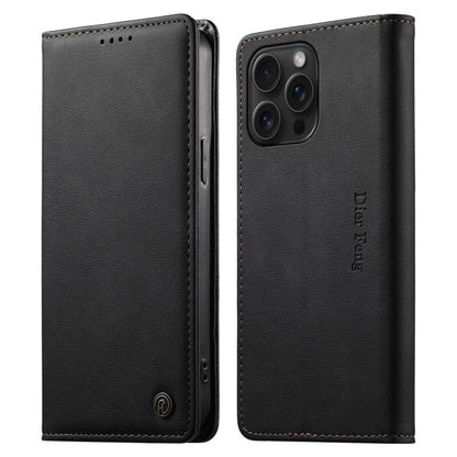 Dierfeng Metal Snap Magnetic RFID Vegan Leather Phone Case, For iPhone 13 mini, For iPhone 12 / 12 Pro, For iPhone 12 Pro Max, For iPhone 12 mini