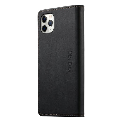 Dierfeng Metal Snap Magnetic RFID Vegan Leather Phone Case, For iPhone 11 Pro Max, For iPhone 11, For iPhone 11 Pro, For iPhone X / XS