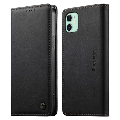 Dierfeng Metal Snap Magnetic RFID Vegan Leather Phone Case, For iPhone 11 Pro Max, For iPhone 11, For iPhone 11 Pro, For iPhone X / XS