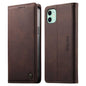 Dierfeng Metal Snap Magnetic RFID Vegan Leather Phone Case, For iPhone 11 Pro Max, For iPhone 11, For iPhone 11 Pro, For iPhone X / XS
