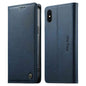 Dierfeng Metal Snap Magnetic RFID Vegan Leather Phone Case, For iPhone 11 Pro Max, For iPhone 11, For iPhone 11 Pro, For iPhone X / XS