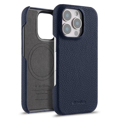 melkco Litchi Texture Magnetic Half Coverage Genuine Leather Phone Case, For iPhone Air, For iPhone 16 Pro Max, For iPhone 16 Pro