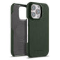 melkco Litchi Texture Magnetic Half Coverage Genuine Leather Phone Case, For iPhone Air, For iPhone 16 Pro Max, For iPhone 16 Pro