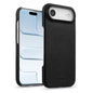 melkco Litchi Texture Magnetic Half Coverage Genuine Leather Phone Case, For iPhone Air, For iPhone 16 Pro Max, For iPhone 16 Pro