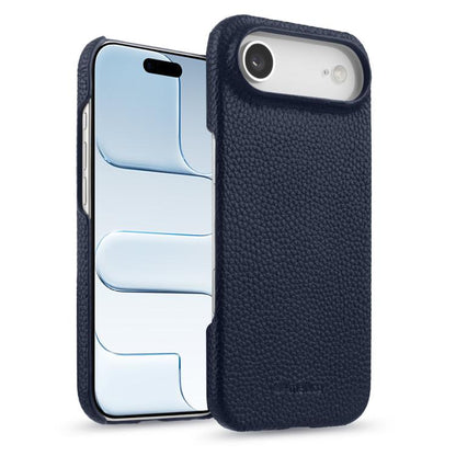 melkco Litchi Texture Magnetic Half Coverage Genuine Leather Phone Case, For iPhone Air, For iPhone 16 Pro Max, For iPhone 16 Pro