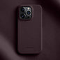 melkco Litchi Texture Magnetic Half Coverage Genuine Leather Phone Case, For iPhone 15, For iPhone 14, For iPhone 14 Pro