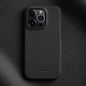 melkco Litchi Texture Magnetic Half Coverage Genuine Leather Phone Case, For iPhone 14 Pro Max