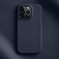 melkco Litchi Texture Magnetic Half Coverage Genuine Leather Phone Case, For iPhone 14 Pro Max