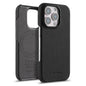 melkco Litchi Texture Magnetic Half Coverage Genuine Leather Phone Case, For iPhone Air, For iPhone 16 Pro Max, For iPhone 16 Pro
