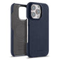 melkco Litchi Texture Magnetic Half Coverage Genuine Leather Phone Case, For iPhone Air, For iPhone 16 Pro Max, For iPhone 16 Pro