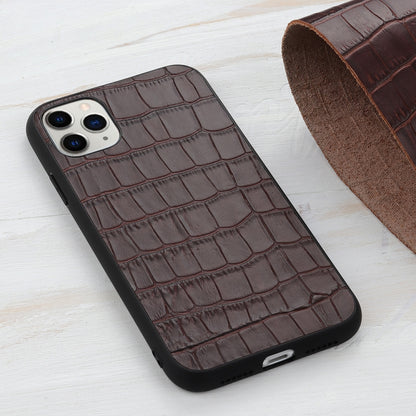 Crocodile Texture Genuine Leather Protective Case