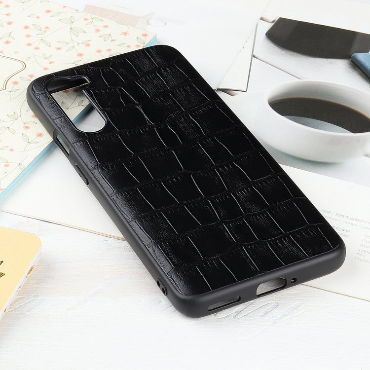 Crocodile Texture Genuine Leather Protective Case