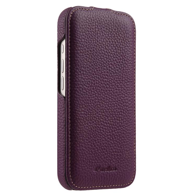 melkco Litchi Texture Vertical Flip Magnetic Genuine Leather Phone Case, For iPhone 17, For iPhone Air