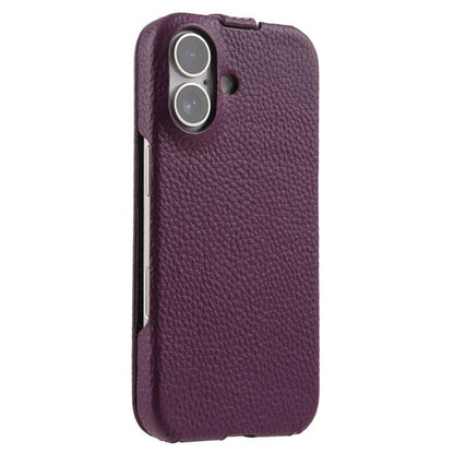 melkco Litchi Texture Vertical Flip Magnetic Genuine Leather Phone Case, For iPhone 17, For iPhone Air