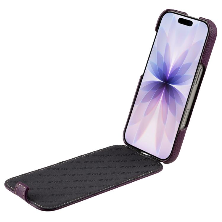 melkco Litchi Texture Vertical Flip Magnetic Genuine Leather Phone Case, For iPhone 17, For iPhone Air