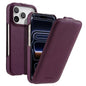 melkco Litchi Texture Vertical Flip Magnetic Genuine Leather Phone Case, For iPhone 18 Pro, For iPhone 18 Pro Max, For iPhone 17 Pro Max, For iPhone 17 Pro