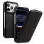 melkco Litchi Texture Vertical Flip Magnetic Genuine Leather Phone Case, For iPhone 18 Pro, For iPhone 18 Pro Max, For iPhone 17 Pro Max, For iPhone 17 Pro