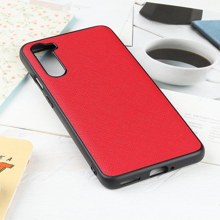 Hella Cross Texture Genuine Leather Protective Case