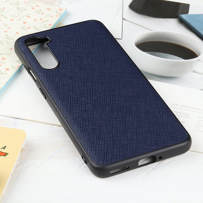 Hella Cross Texture Genuine Leather Protective Case