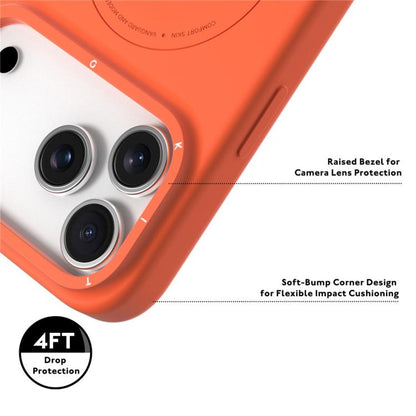 YOUNGKIT Morandi Series Magnetic Liquid Silicone PC Phone Case, For iPhone 16 Pro Max, For iPhone 16 Pro