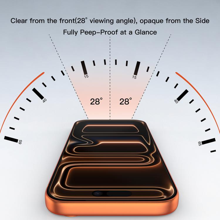 Mutural Easy Install Dust-Free Chamber Privacy Tempered Glass Film, For iPhone 17 Pro Max, For iPhone 17 Pro, For iPhone 17, For iPhone Air