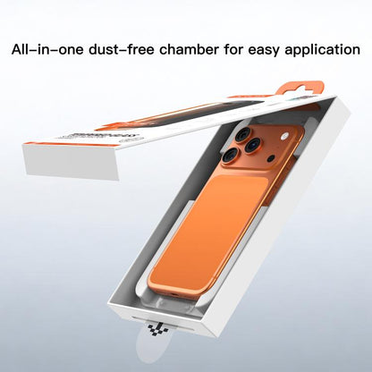 Mutural Easy Install Dust-Free Chamber Privacy Tempered Glass Film, For iPhone 17 Pro Max, For iPhone 17 Pro, For iPhone 17, For iPhone Air
