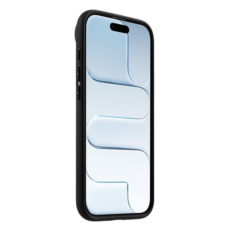 melkco Litchi Texture Full Coverage Genuine Leather Hybrid PC Phone Case, For iPhone Air, For iPhone 16 Pro Max, For iPhone 16 Pro