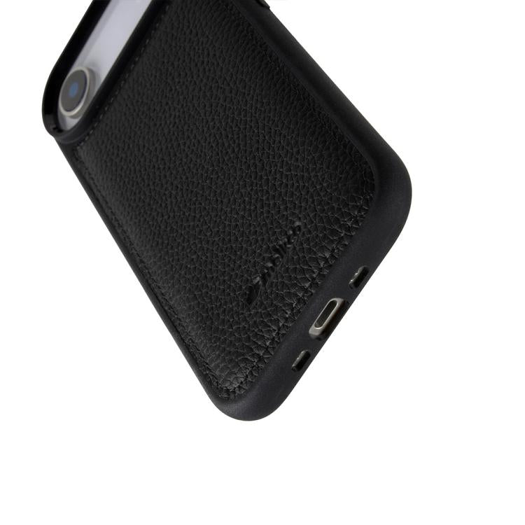 melkco Litchi Texture Full Coverage Genuine Leather Hybrid PC Phone Case, For iPhone Air, For iPhone 16 Pro Max, For iPhone 16 Pro