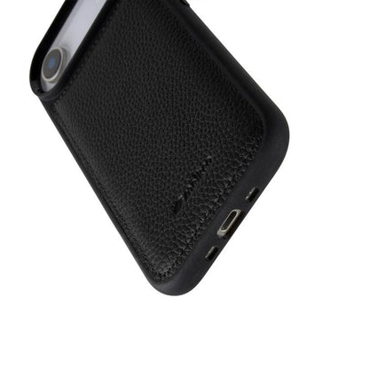 melkco Litchi Texture Full Coverage Genuine Leather Hybrid PC Phone Case, For iPhone Air, For iPhone 16 Pro Max, For iPhone 16 Pro
