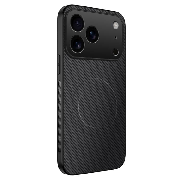 WANLONFENG TQ Series Magnetic Carbon Fiber Texture PC Hybrid TPU Phone Case, For iPhone 17e / 16e, For iPhone 17 Pro Max, For iPhone 17 Pro, For iPhone 17, For iPhone Air, For iPhone 16 Pro Max