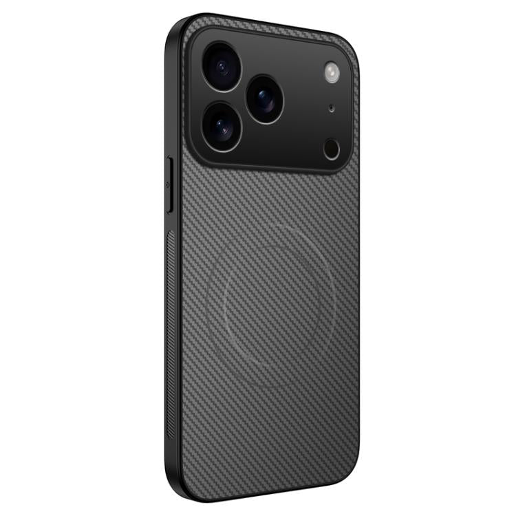 WANLONFENG TQ Series Magnetic Carbon Fiber Texture PC Hybrid TPU Phone Case, For iPhone 17e / 16e, For iPhone 17 Pro Max, For iPhone 17 Pro, For iPhone 17, For iPhone Air, For iPhone 16 Pro Max