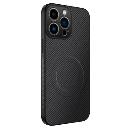 WANLONFENG TQ Series Magnetic Carbon Fiber Texture PC Hybrid TPU Phone Case, For iPhone 17e / 16e, For iPhone 17 Pro Max, For iPhone 17 Pro, For iPhone 17, For iPhone Air, For iPhone 16 Pro Max