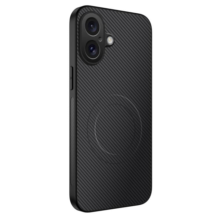 WANLONFENG TQ Series Magnetic Carbon Fiber Texture PC Hybrid TPU Phone Case, For iPhone 16 Pro, For iPhone 16, For iPhone 15 Pro Max, For iPhone 15 Pro, For iPhone 15, For iPhone 14