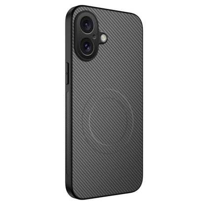 WANLONFENG TQ Series Magnetic Carbon Fiber Texture PC Hybrid TPU Phone Case, For iPhone 16 Pro, For iPhone 16, For iPhone 15 Pro Max, For iPhone 15 Pro, For iPhone 15, For iPhone 14