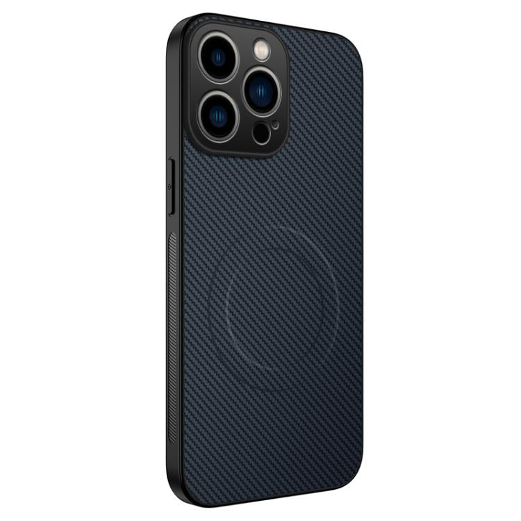 WANLONFENG TQ Series Magnetic Carbon Fiber Texture PC Hybrid TPU Phone Case, For iPhone 16 Pro, For iPhone 16, For iPhone 15 Pro Max, For iPhone 15 Pro, For iPhone 15, For iPhone 14
