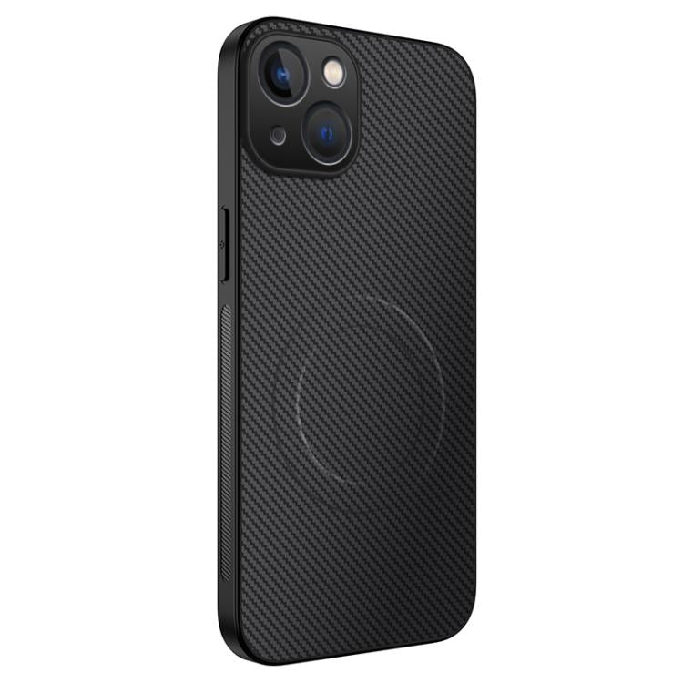 WANLONFENG TQ Series Magnetic Carbon Fiber Texture PC Hybrid TPU Phone Case, For iPhone 16 Pro, For iPhone 16, For iPhone 15 Pro Max, For iPhone 15 Pro, For iPhone 15, For iPhone 14