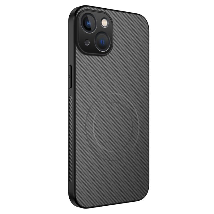 WANLONFENG TQ Series Magnetic Carbon Fiber Texture PC Hybrid TPU Phone Case, For iPhone 16 Pro, For iPhone 16, For iPhone 15 Pro Max, For iPhone 15 Pro, For iPhone 15, For iPhone 14