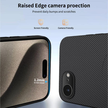 WANLONFENG TQ1 Series Magnetic Carbon Fiber Texture Phone Case with 2pcs Screen Films, For iPhone 17e / 16e, For iPhone 17 Pro Max, For iPhone 17 Pro, For iPhone 17, For iPhone Air, For iPhone 16 Pro Max