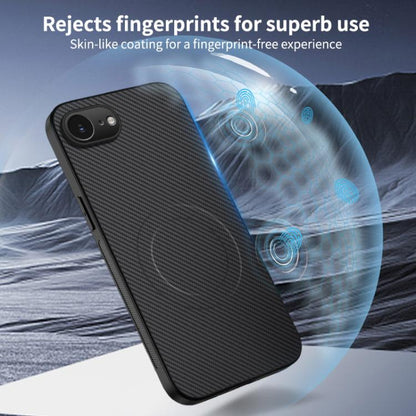 WANLONFENG TQ1 Series Magnetic Carbon Fiber Texture Phone Case with 2pcs Screen Films, For iPhone 17e / 16e, For iPhone 17 Pro Max, For iPhone 17 Pro, For iPhone 17, For iPhone Air, For iPhone 16 Pro Max