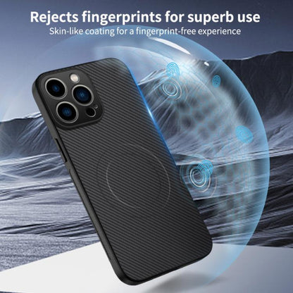 WANLONFENG TQ1 Series Magnetic Carbon Fiber Texture Phone Case with 2pcs Screen Films, For iPhone 16 Pro, For iPhone 16, For iPhone 15 Pro Max, For iPhone 15 Pro, For iPhone 15, For iPhone 14