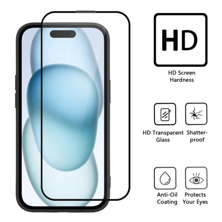 WANLONFENG TQ1 Series Magnetic Carbon Fiber Texture Phone Case with 2pcs Screen Films, For iPhone 16 Pro, For iPhone 16, For iPhone 15 Pro Max, For iPhone 15 Pro, For iPhone 15, For iPhone 14