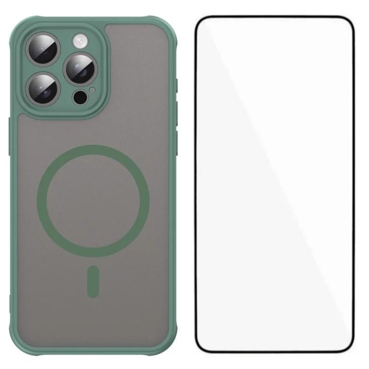 WANLONFENG FD Series Skin Touch Magnetic Phone Case with Screen Film, For iPhone 17 Pro Max, For iPhone 17 Pro, For iPhone 17, For iPhone Air, For iPhone 16 Pro Max, For iPhone 16 Pro