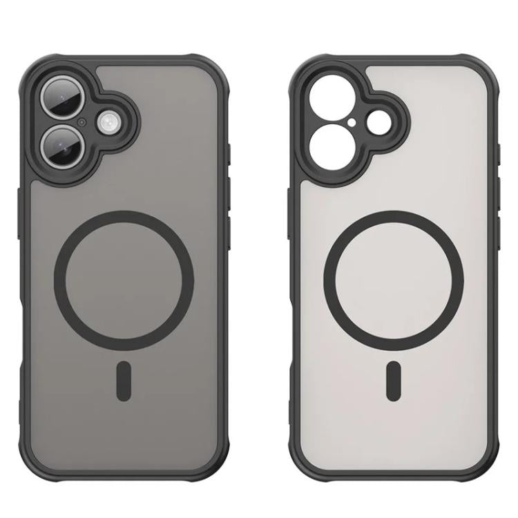 WANLONFENG FD Series Skin Touch Magnetic Phone Case with Screen Film, For iPhone 16, For iPhone 15 Pro Max, For iPhone 15 Pro, For iPhone 15