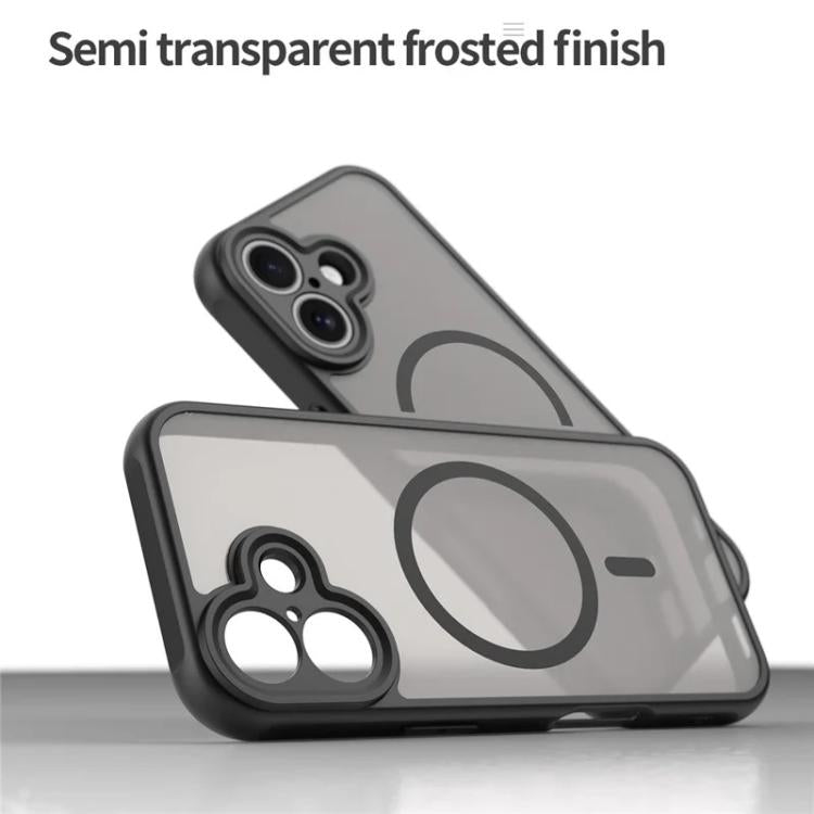 WANLONFENG FD Series Skin Touch Magnetic Phone Case with Screen Film, For iPhone 16, For iPhone 15 Pro Max, For iPhone 15 Pro, For iPhone 15